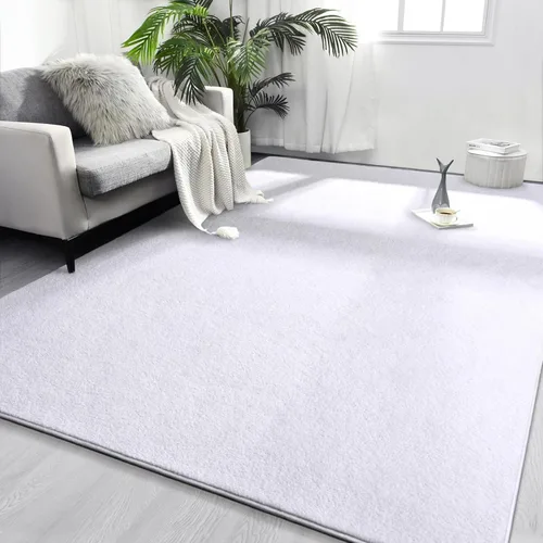 Vista 17 de FlyDOIT Alfombras redondas para dormitorio, sala de estar, 4 x 4, color negro, súper suaves, cómodas, gruesas, de espuma viscoelástica, alfombra