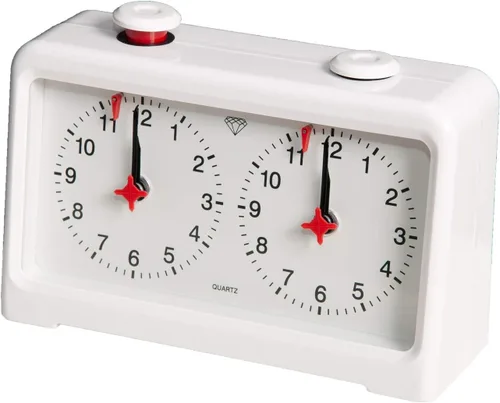 Vista 5 de The House of Staunton Reloj de ajedrez analógico de cuarzo diamante Beige