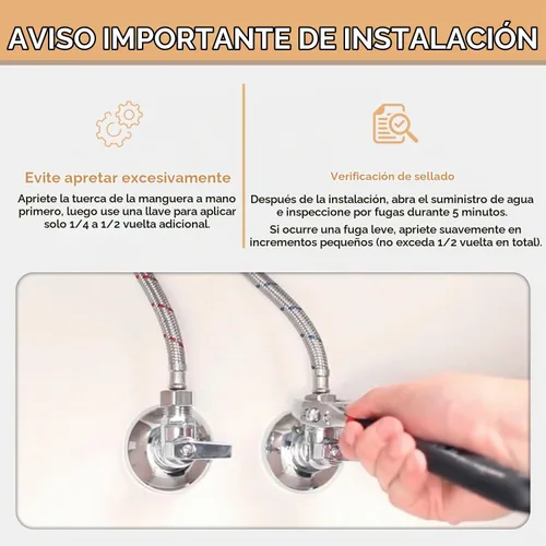 Vista 6 de Líneas de suministro de 24 pulgadas 3/8 "Comp x M10 Línea de conector macho