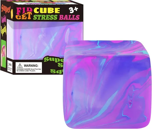 Vista 9 de Juguetes Fidget Cubo Blando Antiestrés, Pelotas Antiestrés para Niños y Adultos Juguetes Blandos Alivio del Estrés, Pelotas de Azúcar de Cubo Blando