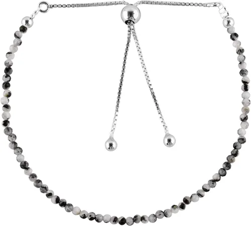 Vista 24 de Pulsera bolo de cuentas micro de piedras preciosas multicolor
