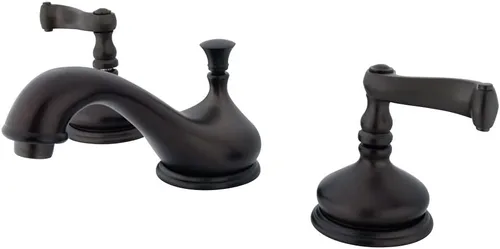 Vista 4 de Kingston Brass KS1168FL Royale - Grifo de lavabo generalizado, níquel cepillado cepillado níquel