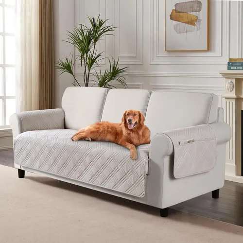 Vista 11 de TAOCOCO Fundas impermeables para silla para mascotas y perros con respaldo antideslizante, fundas para asiento de silla con bolsillo lateral
