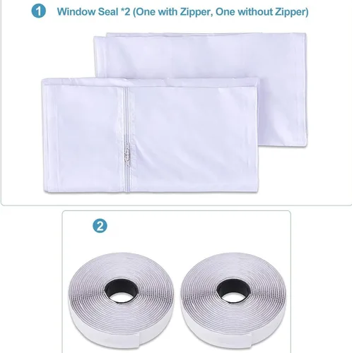 Vista 5 de Portable Air Conditioners Window Seal Set for Incline, 150X38CM
