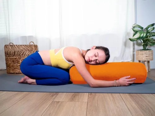 Vista 26 de Sol Living Almohada de yoga rectangular para meditación, accesorios de meditación de algodón, almohada de meditación restaurativa de yoga, almohada