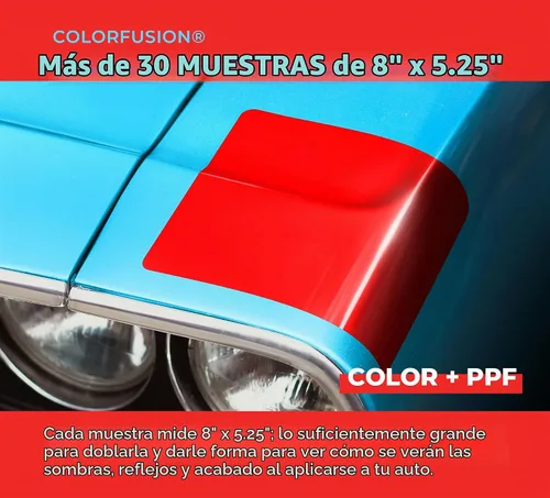 Vista 3 de ColorFusion PPF de VViViD, El Libro de Muestras de Película de Protección de Pintura de Aplicación Híbrida Cosmética Definitiva