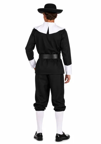 Vista 3 de Disfraz Clásico de Peregrino para Adolescente - Niño Multicolor