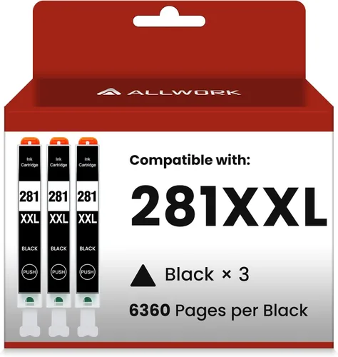 Vista 9 de ALLWORK 280XXL 281XXL Compatible para Canon 280 281 TR8620a Cartuchos de tinta PGI-280XXL CLI-281XXL 280 XXL 281 XXL Compatible con TR8620 TS702a