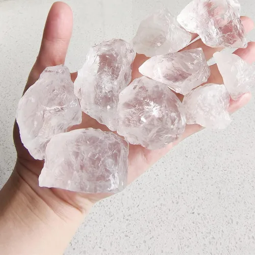 Vista 10 de Luckeeper Cristales en bruto de 0.5 libras de piedras curativas de cuarzo obsidiana negra crudo para rodar, envolver alambre, Wicca Reiki
