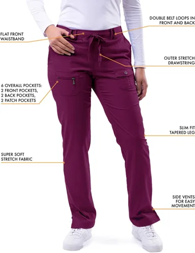 Vista 3 de Adar Pro Scrubs para mujer - Pantalones de yoga ajustados