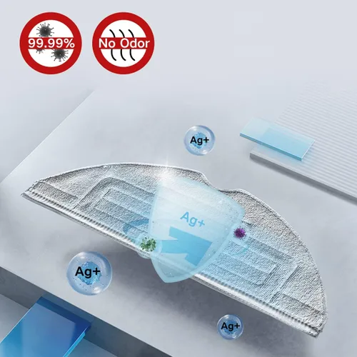 Vista 3 de Almohadillas de repuesto para trapeador de vacío para Roborock MaxV/S7 MaxV Plus/S7 MaxV Ultra/S7/S7+ reutilizable para suelos duros, almohadillas