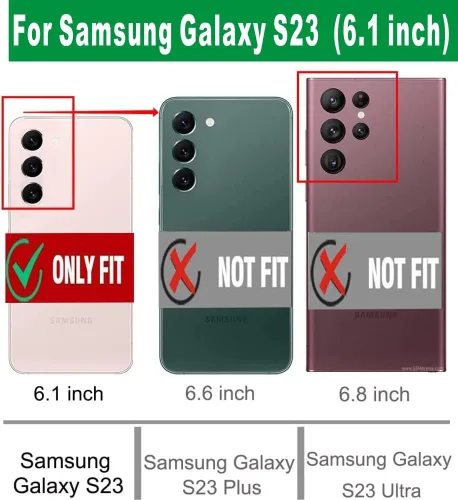 Vista 2 de Samsung Galaxy S23 - Funda protectora de goma TPU flexible de absorción de golpes para Galaxy S23, funda transparente de 6.1 pulgadas