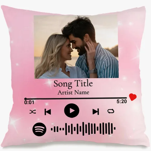 Vista 12 de One Photo Personalized Throw Pillow Case Where Your uploaded Image and Text Form a Unique Home décor Piece That Provides Warm Emotional Value and