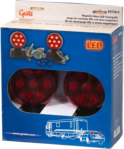 Vista 2 de Grote - Kit magnético 65720-5 de luces rojas para remolque