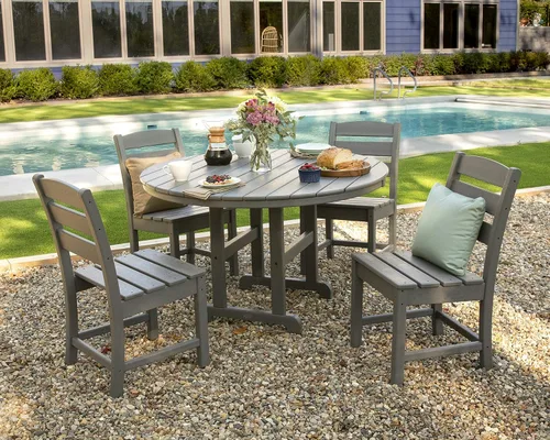 Vista 2 de POLYWOOD® Lakeside - Juego de comedor, color negro