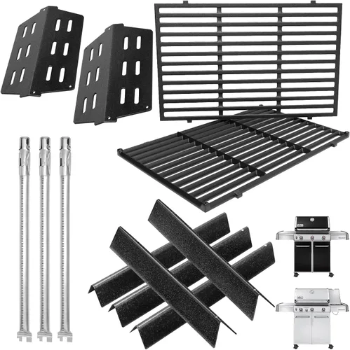 Vista 14 de Kit de Piezas de Parrilla para Weber Genesis 300 310 330 Piezas de Parrilla para Weber Genesis E330 E310 S310 S330 EP330 EP310 S320 E320 Piezas