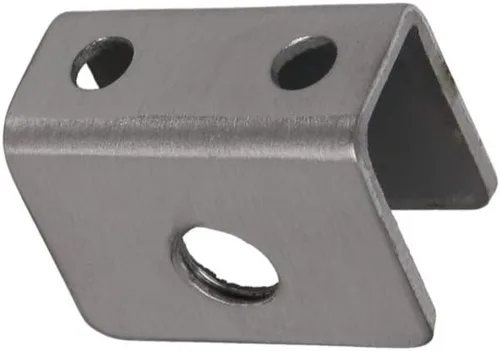 Vista 2 de Soporte de estante de vidrio ajustable de acero inoxidable, soporte de clip de abrazadera de gabinete de puerta rectangular para 0.236-0.315 in