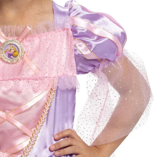 Vista 4 de Disfraz de repunzel de lujo para niña pequeña enredada Como se muestra