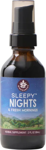 Vista 9 de WishGarden Herbs Sleepy Nights Suplemento de hierbas para dormir, pasiflor, lúpulo y Scullcap, gotas naturales para ayudar al sueño, apoya el ciclo