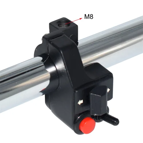 Vista 3 de Interruptor y botón para manubrio de motocicleta, claxon y luz intermitente para motocicleta, aleación de aluminio, 7/8 pulgadas