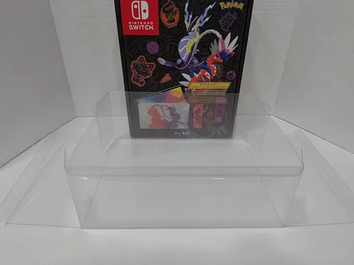 Vista 3 de OLED Nintendo Switch Box Protector Display Case PET Plástico .5MM Grueso