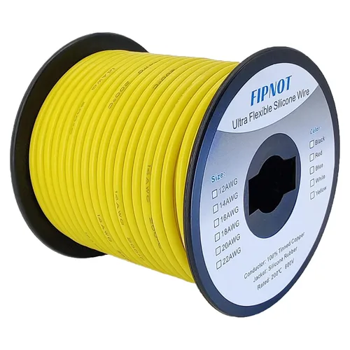 Vista 31 de Cable de 8 AWG Alambre Calibre 8 de Silicona - Carrete Negro de 25 pies, Alambre de Cobre Estañado Trenzado Extra Flexible 8AWG para Soldadura 200℃