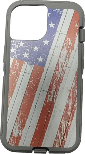 Vista 8 de Funda exterior de goma de repuesto compatible con iPhone 13 Mini Otterbox Defender Series Case (negro)