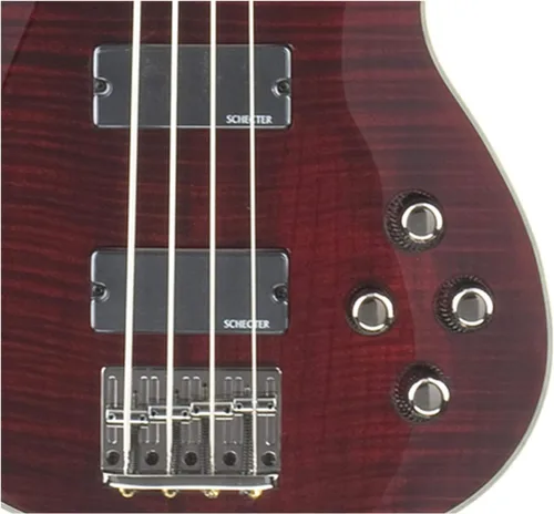 Vista 3 de Schecter Omen Extreme-4 Bajo - Cereza Negra
