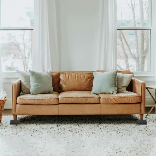 Vista 6 de Paquete de 4 elevadores de cama de 2 pulgadas, elevadores de muebles de gran tamaño resistentes, elevadores de cama extra anchos para mesa, sofá