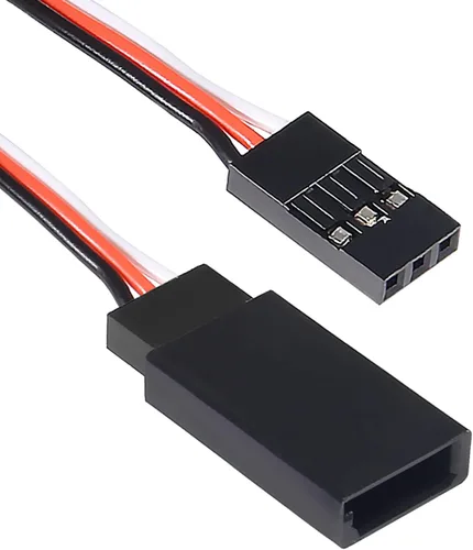 Vista 5 de DIANN Cable de extensión servo de 3 pines Cable de extensión Conectores de cable de 3.95 "5.9" 7.9" 11.8" 19.7" 23.6" Cables de control remoto servo