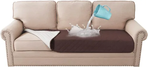 Vista 9 de Fundas de cojín 100% impermeables para sofá de cama de perro, protector de sofá seccional para mascotas, protector antideslizante de muebles