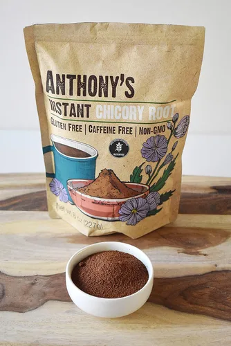 Vista 7 de Raíz de Achicoria Instantánea de Anthony's, 8 oz, Sin Gluten, Sin Cafeína, Sin OGM, Alternativa al Café