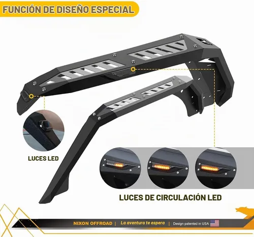 Vista 2 de Guardabarros WOLFSTORM para Wrangler JK 2007-2018 con luces LED DRL