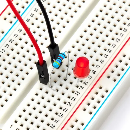 Vista 5 de Chanzon 3 piezas Breadboard con 400 puntos de amarre (BB-801) Kit de prototipo sin soldadura Universal PCB Bread Board Plus 2 rieles de alimentación