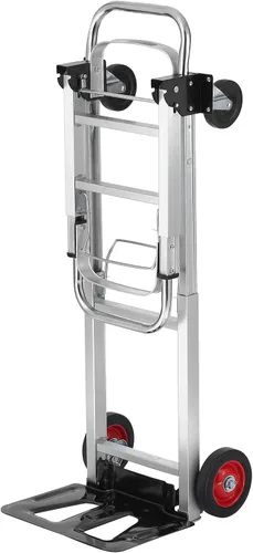 Vista 4 de VEVOR Camión de mano plegable de aluminio, diseño 2 en 1 con capacidad