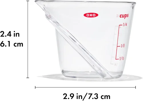 Vista 6 de OXO Good Grips - Mini taza de medición con ángulo