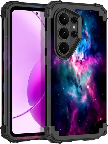 Vista 21 de Rancase Funda para Galaxy S21 FE 5G, tres capas resistentes a prueba de golpes, protección de plástico duro+funda protectora de goma de silicona