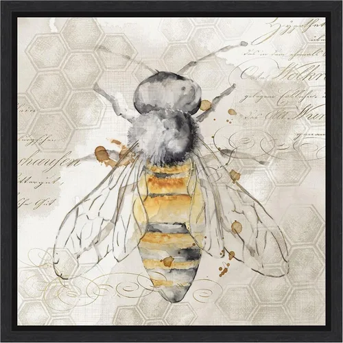 Vista 12 de Amanti Art Lienzo enmarcado para pared, 16 x 16 pulgadas, abeja reina II por Eva Watts, lienzo enmarcado para pared, obras de arte de animales