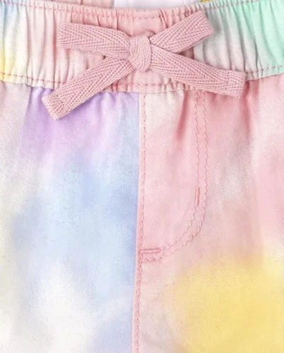 Vista 2 de The Children's Place Pantalones cortos de sarga para niñas, Gum Drop 2