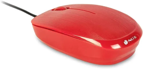 Vista 3 de NGS pcs71601flamer - Ratón óptico, color rojo