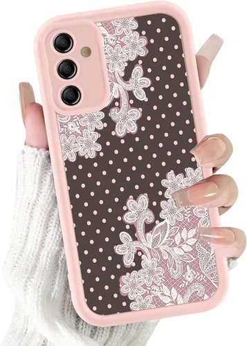Vista 9 de Para Samsung Galaxy S24 5G 6.2''Cute Polka Dot Phone Case-Negro