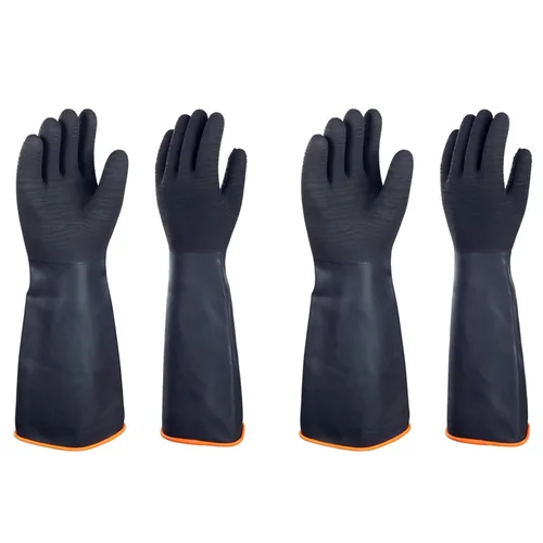 Vista 9 de North Tower Guantes de goma resistentes a productos químicos, guantes resistentes para trabajo con guantes impermeables para hombre