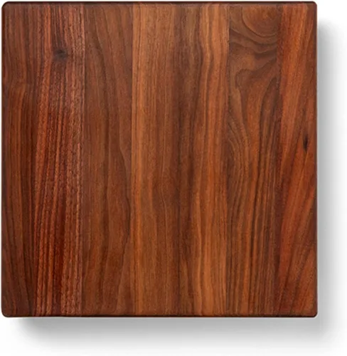 Vista 12 de John Boos Tabla de Cortar Cuadrada de Madera de Arce Serie B 12"x12" – 1.5" de Espesor, 6 libras Bloque de Carnicero No Reversible con Patas