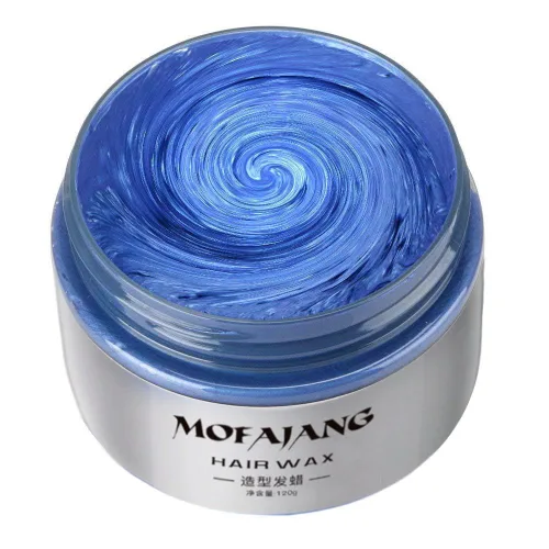 Vista 17 de NYKKOLA Cera unisex para el cabello, tinte de color crema para peinar, pomada de peinado natural, lavable temporal, fiesta cosplay (gris mate ceniza)