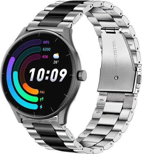 Vista 11 de Compatible con correas de reloj inteligente Mingtawn, correas de repuesto de metal de acero inoxidable Lamshaw compatibles con reloj inteligente