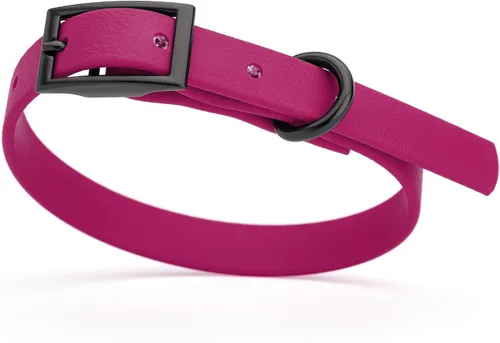 Vista 61 de Dogline Biothane - Collar impermeable para perro con hebilla de liberación rápida, resistente cincha de nailon recubierta con resistente y a prueba