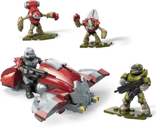 Vista 6 de Mega Construx Halo Hijacked Ghost Vehículo Juego de Construcción Infinito, Juguetes de Construcción para Niños