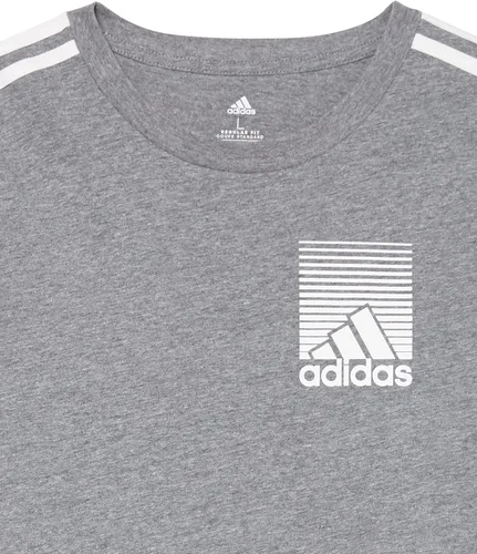 Vista 3 de adidas Boys' Long Sleeve Cotton T-Shirt 3-Stripes Tee