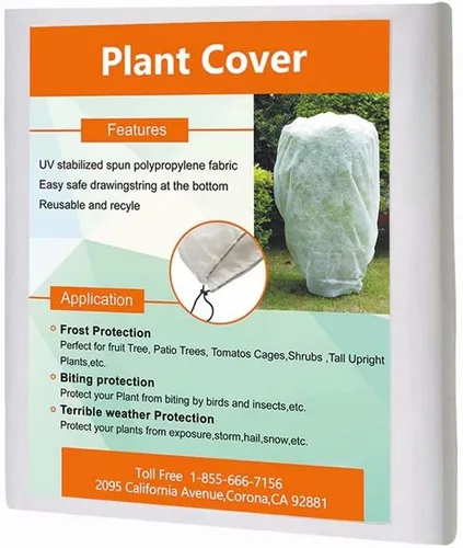Vista 8 de Agfabric Cubiertas para Plantas Protección contra Heladas 0.55oz 34"x28" Cubierta para Arbustos, Cubierta de Árbol de Invierno para Extensión