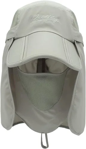Vista 2 de Connectyle Sombreros de pesca con protección solar UPF 50+ para hombre con solapa extraíble para el cuello